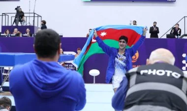 III MDB Oyunları: Azərbaycan gimnastı qızıl medal qazanıb