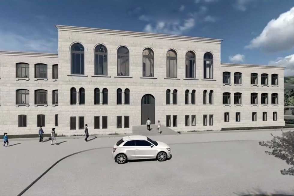 Bərpasına başlanılan Şuşa Real Məktəbi belə olacaq