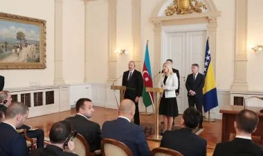 İ.Əliyev və J.Tsviyanoviç mətbuata bəyanatlarla çıxış edib