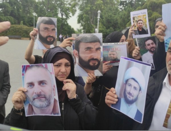 Həbsdə olan ilahiyatçıların ailə üzvləri etiraz aksiyası keç