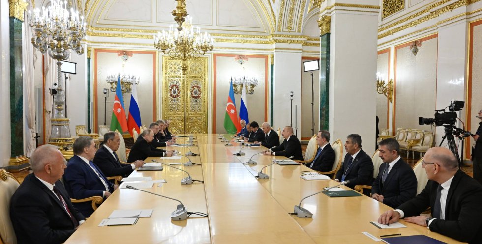 Kremldə Vladimir Putinin İlham Əliyevlə görüşü başlayıb