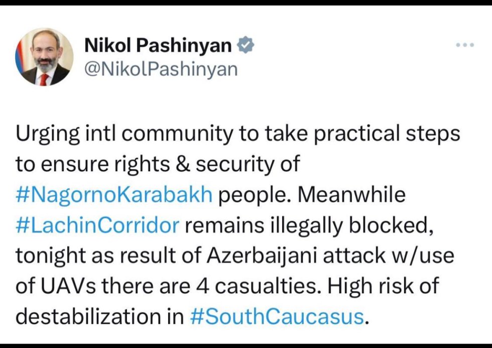 Ah, Paşinyan, Paşinyan...