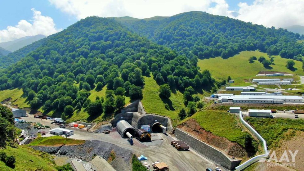 Murovdağ tunelində qazma işləri artıq tamamlanıb FOTO